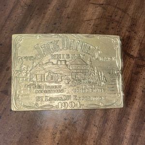 Vintage Hack Daniels Brass Buckle